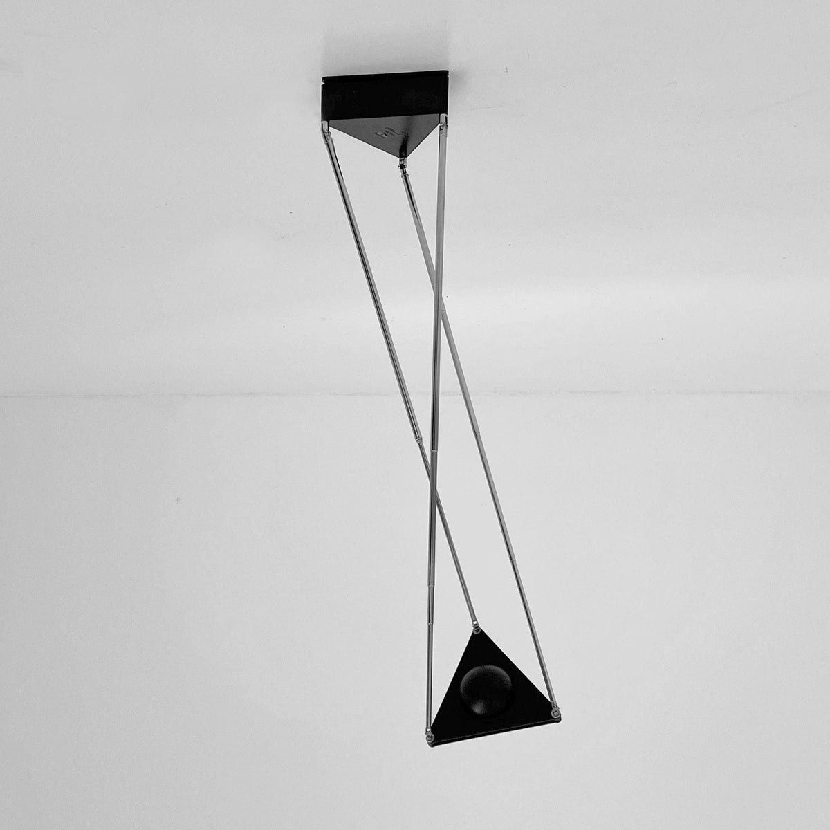 Vintage Wandlampe Kandido von Ferdinand Alexander Porsche für Luci schwarz