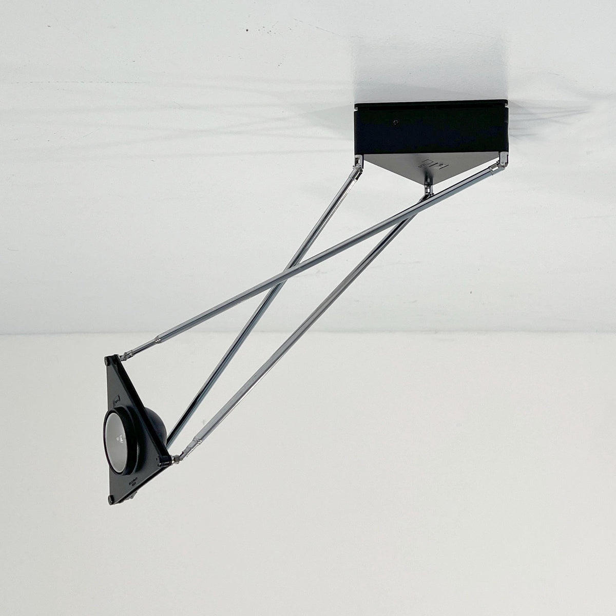 Vintage Wandlampe Kandido von Ferdinand Alexander Porsche für Luci schwarz
