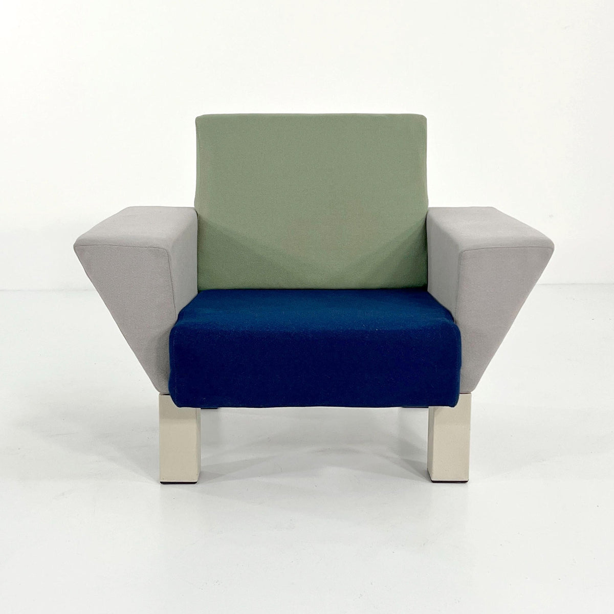 Vintage Westside Sessel von Ettore Sottsass für Knoll blau