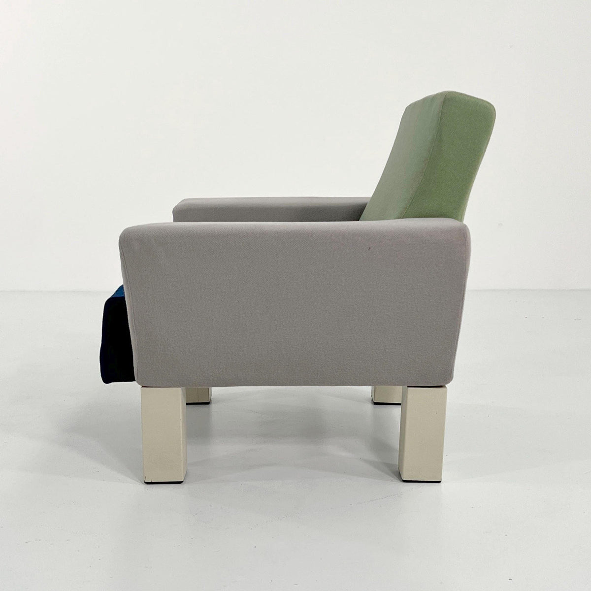 Vintage Westside Sessel von Ettore Sottsass für Knoll blau