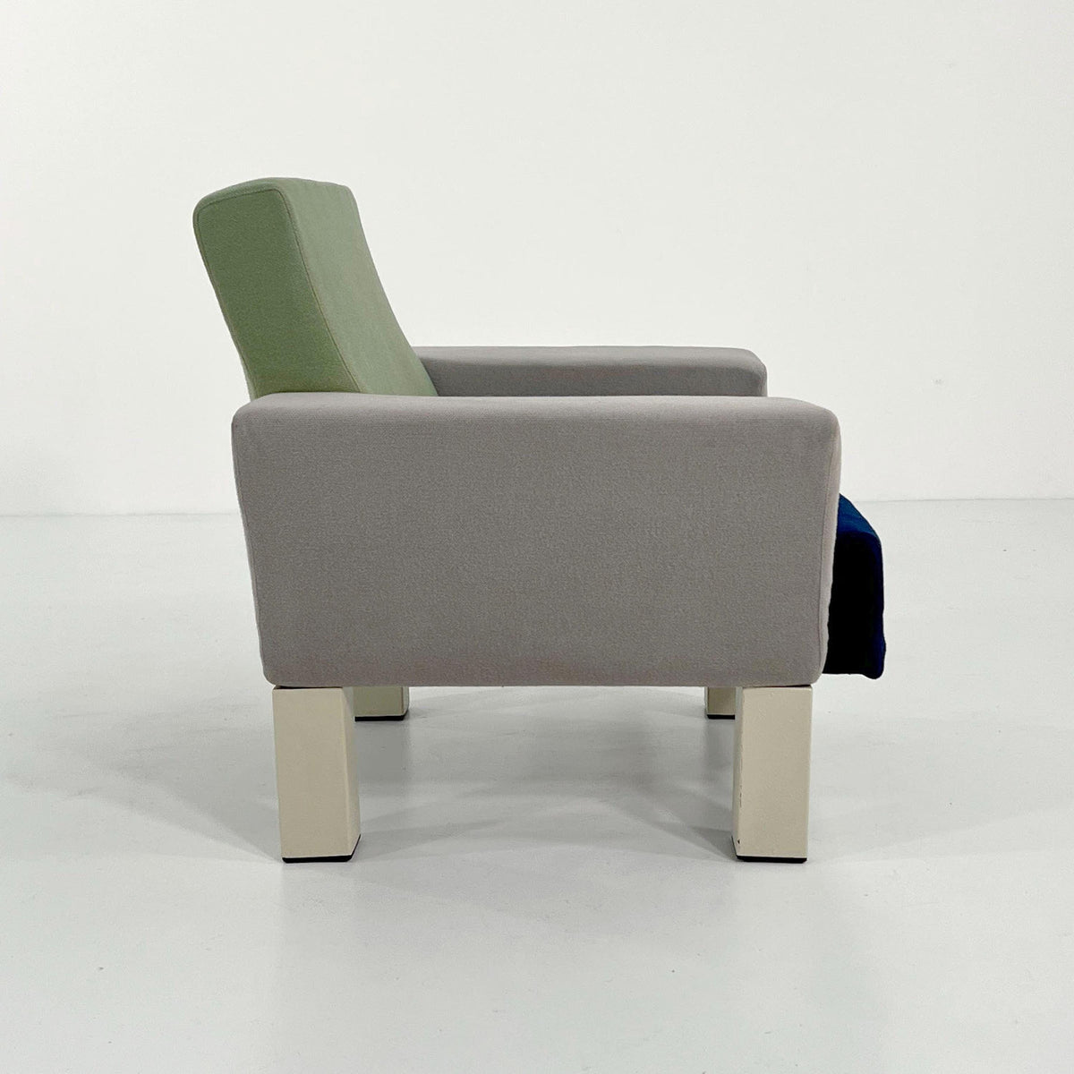Vintage Westside Sessel von Ettore Sottsass für Knoll blau