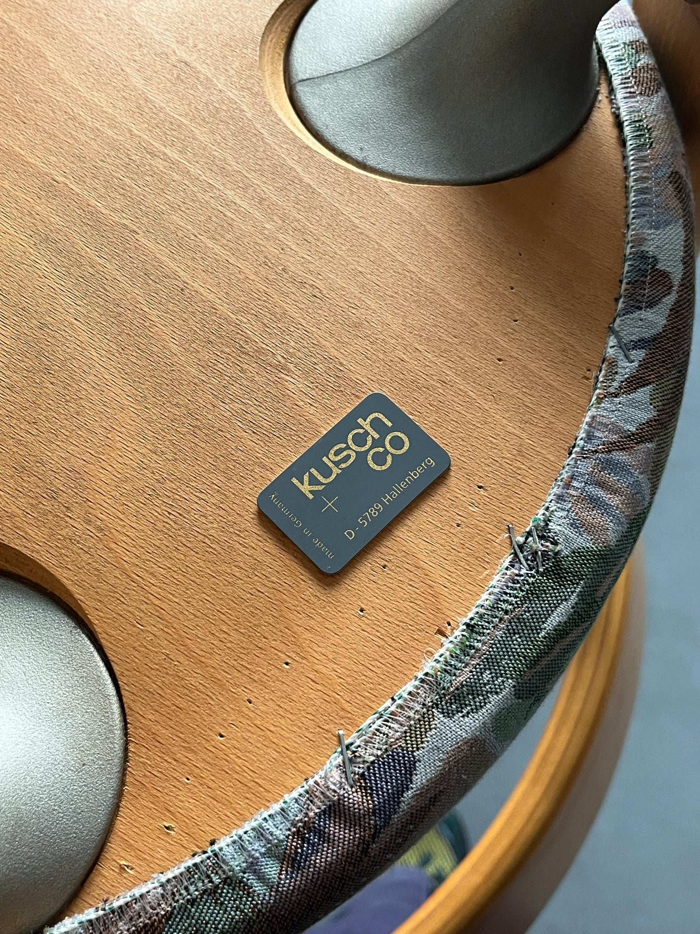 Vintage dining chair Bruno Rey by Kusch+Co with floral pattern 1 of 3