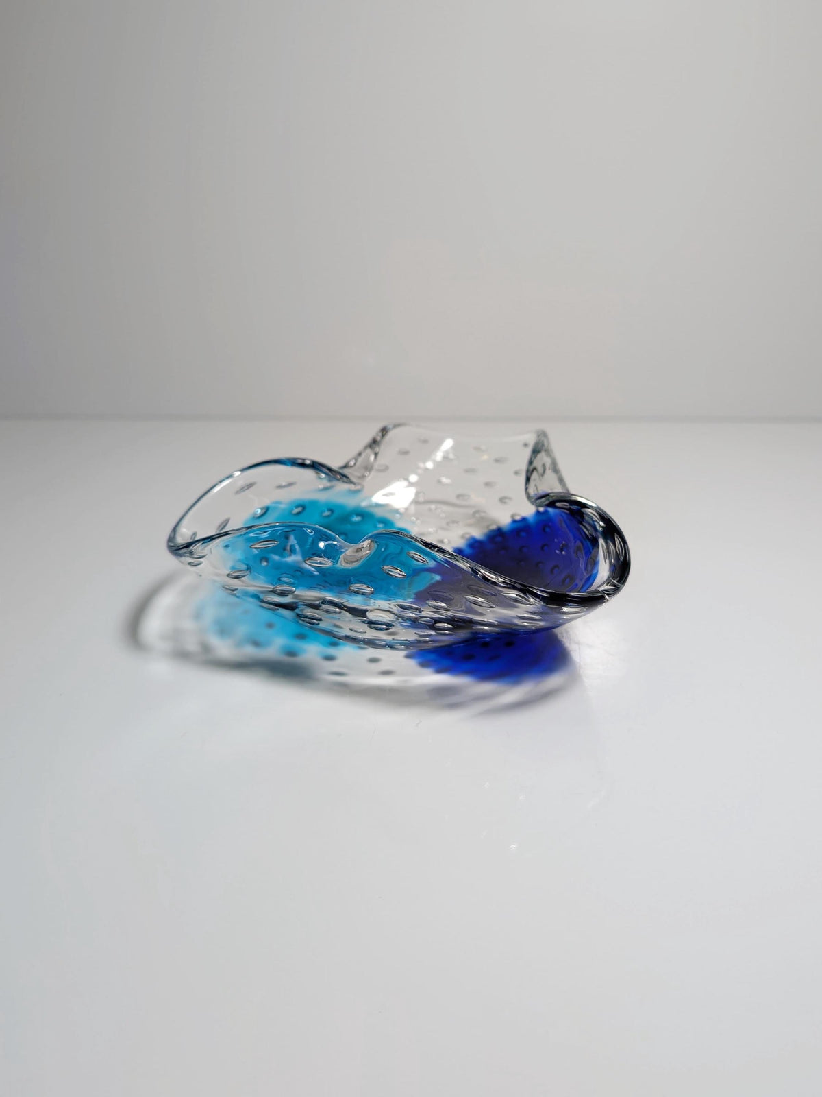 Vintage Aschenbecher Murano Glas von Barovier Toso Mintgrün 70er