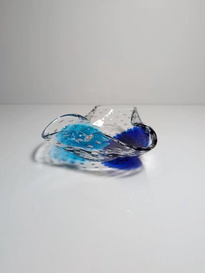 Vintage Aschenbecher Murano Glas von Barovier Toso Mintgrün 70er