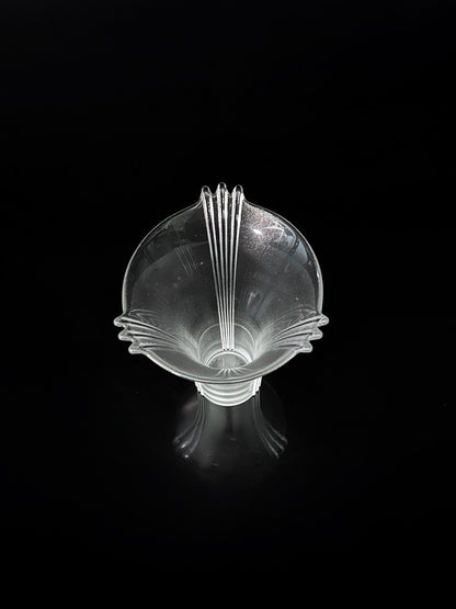 Vintage vase lead crystal by Fontana Arte