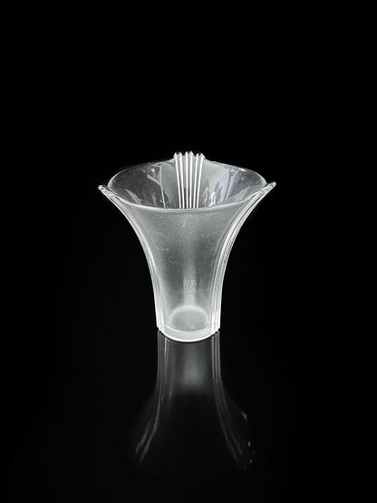 Vintage vase lead crystal by Fontana Arte