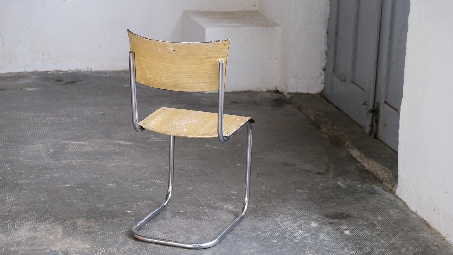 Vintage Freischwinger nach Mart Stam für Slezak und Bauhaus