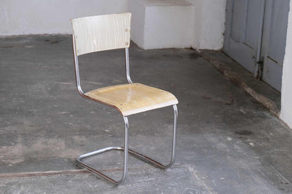 Vintage Freischwinger nach Mart Stam für Slezak und Bauhaus