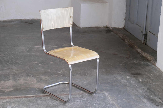 Vintage Freischwinger nach Mart Stam für Slezak und Bauhaus