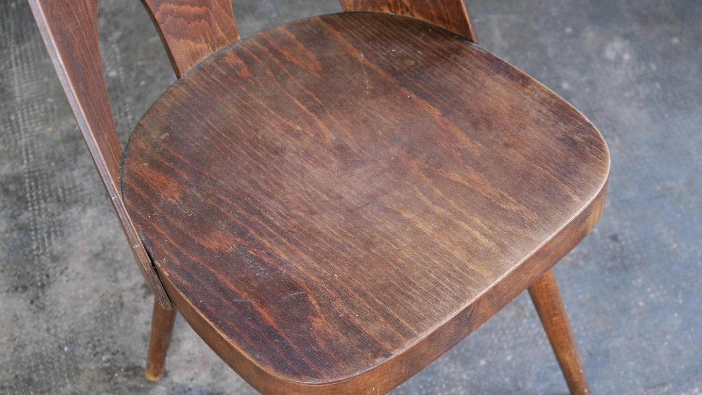 Vintage Stuhl von Oswald Haerdtl aus gebogenem Holz