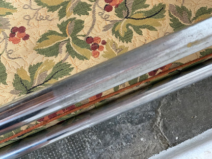 Vintage Sofa nach Anton Lorenz für Bauhaus mit gemusterten Polsterauflagen