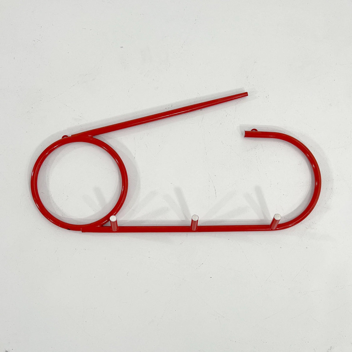 Vintage Coat Rack Red Pin by L'isola Che Non C'è Red