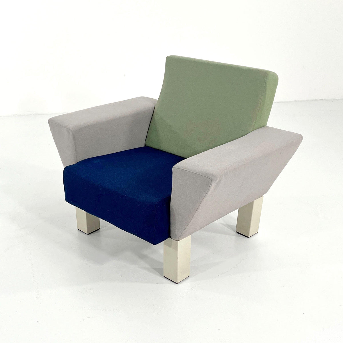 Vintage Westside Sessel von Ettore Sottsass für Knoll blau