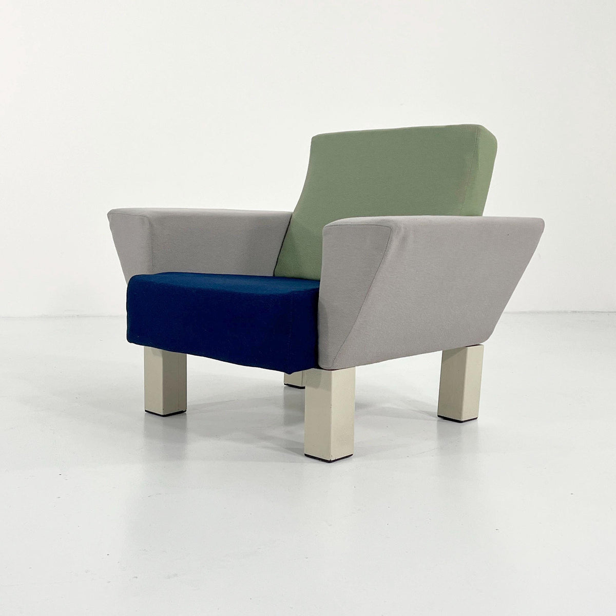 Vintage Westside Sessel von Ettore Sottsass für Knoll blau
