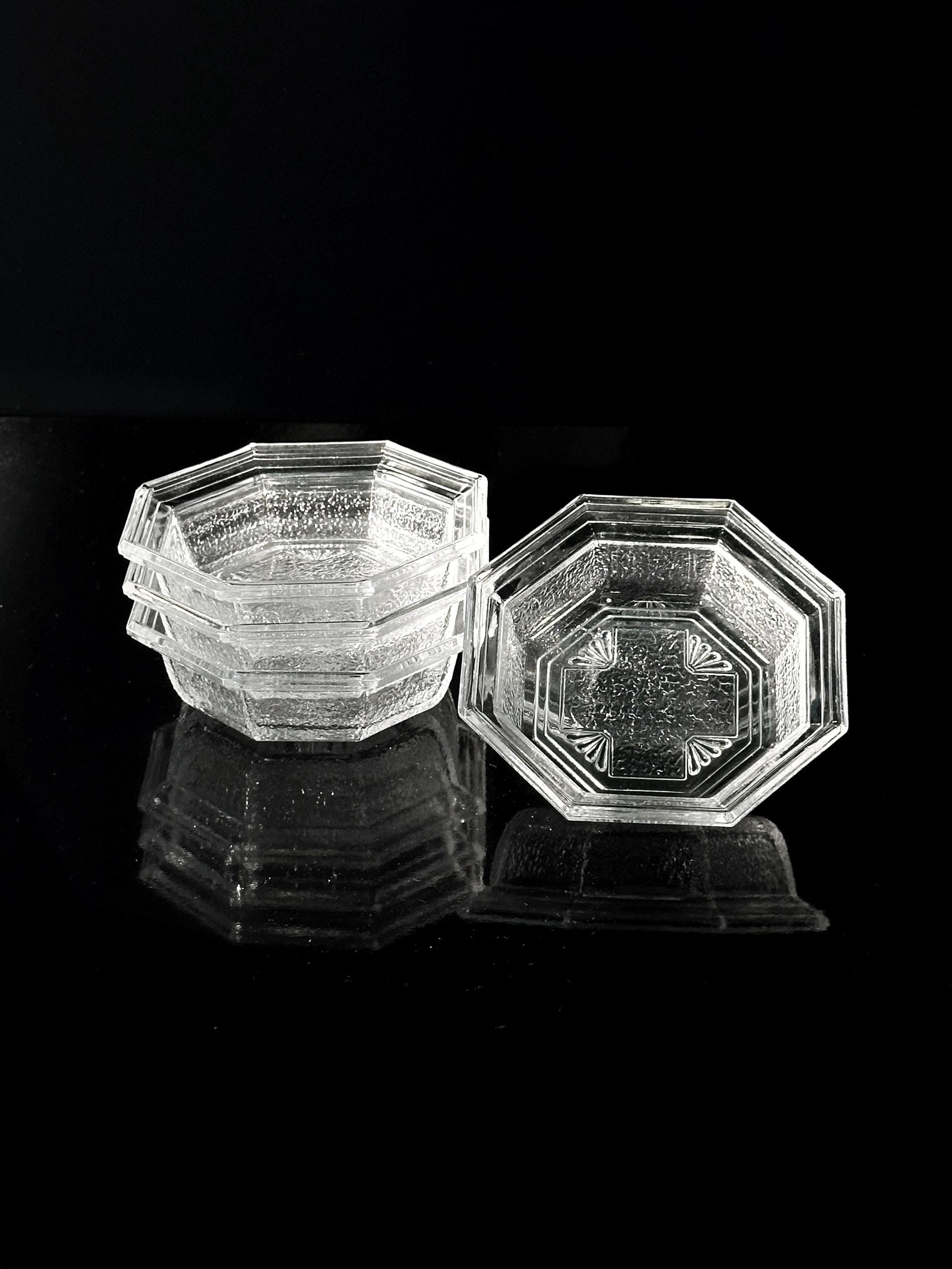 Vintage Schale WMF Bleikristall von 1907 Art Deco Revival 80er Set von 5
