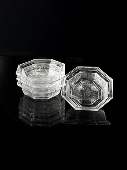 Vintage Schale WMF Bleikristall von 1907 Art Deco Revival 80er Set von 5