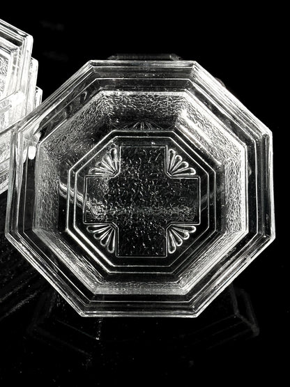 Vintage bowl WMF lead crystal from 1907 Art Deco Revival 80s set of 5