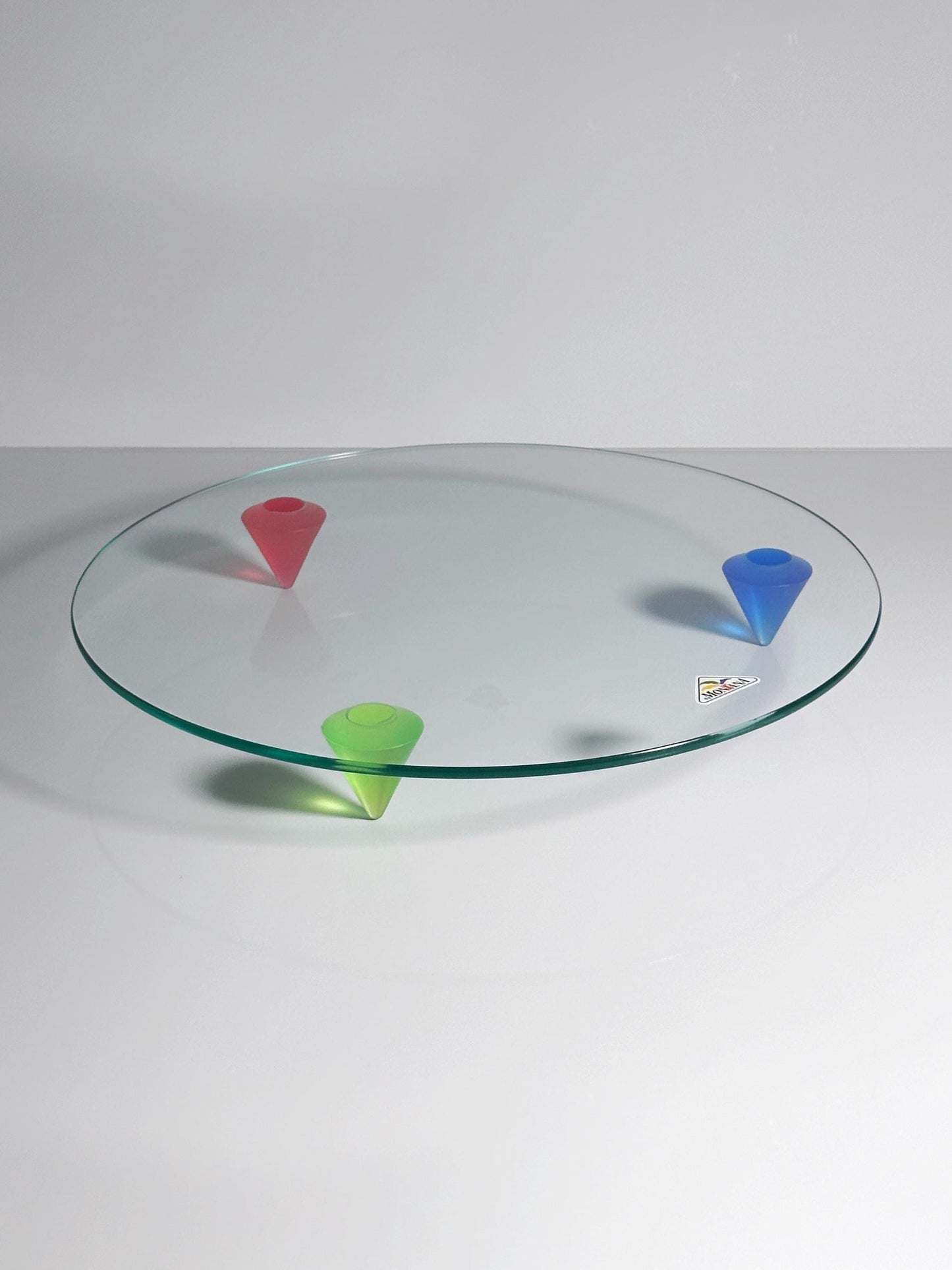 Bol vintage style Memphis Milano par Ettore Sottsass rouge bleu jaune