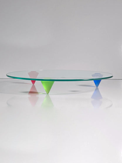 Bol vintage style Memphis Milano par Ettore Sottsass rouge bleu jaune