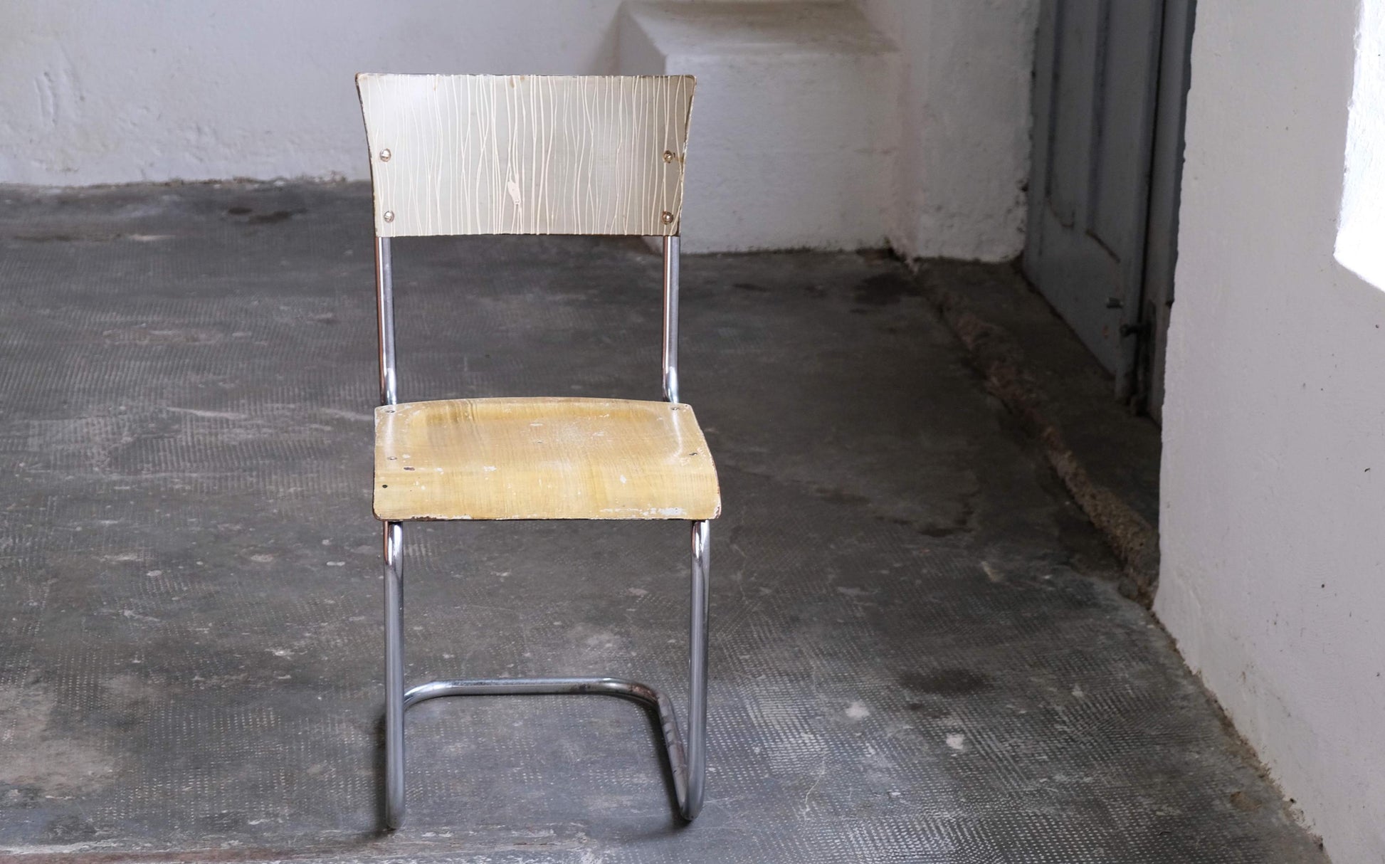 Vintage Freischwinger nach Mart Stam für Slezak und Bauhaus