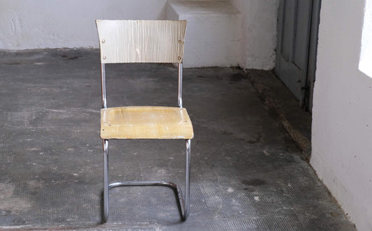Vintage Freischwinger nach Mart Stam für Slezak und Bauhaus