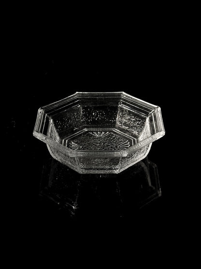 Vintage bowl WMF lead crystal from 1907 Art Deco Revival 80s set of 5
