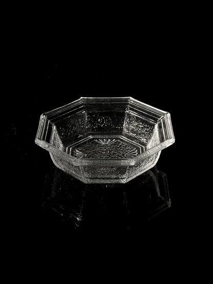 Vintage bowl WMF lead crystal from 1907 Art Deco Revival 80s set of 5