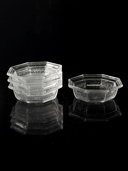 Vintage Schale WMF Bleikristall von 1907 Art Deco Revival 80er Set von 5