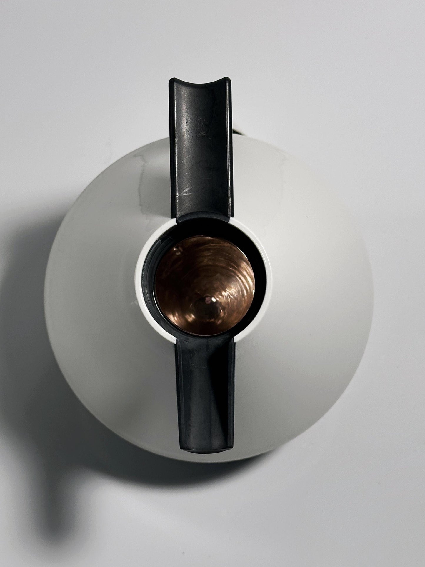 Vintage thermos flask Emsa Rio white 1980s Memphis Milano