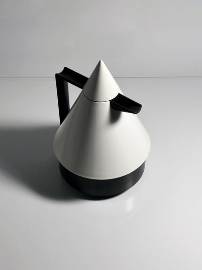 Vintage thermos flask Emsa Rio white 1980s Memphis Milano