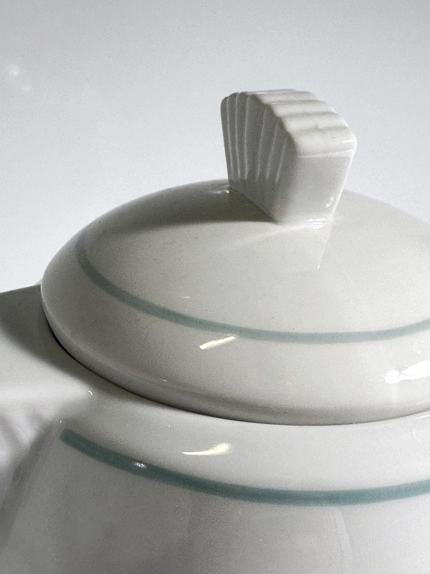 Vintage Teekanne Porzellan Weiß 1980er