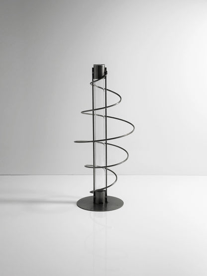 Vintage Postmodern Glas Metall Solifleur Blumenvase Memphis Milano 1990 Deutschland