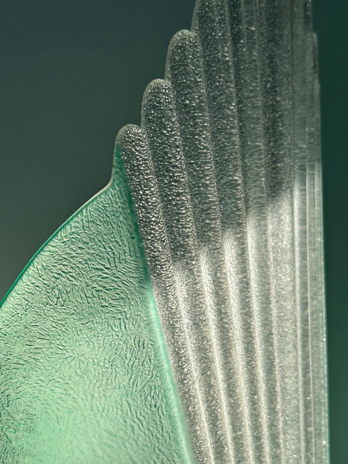 Vintage Murano Table Lamp Glass Brass by Barovier Toso Set of 2