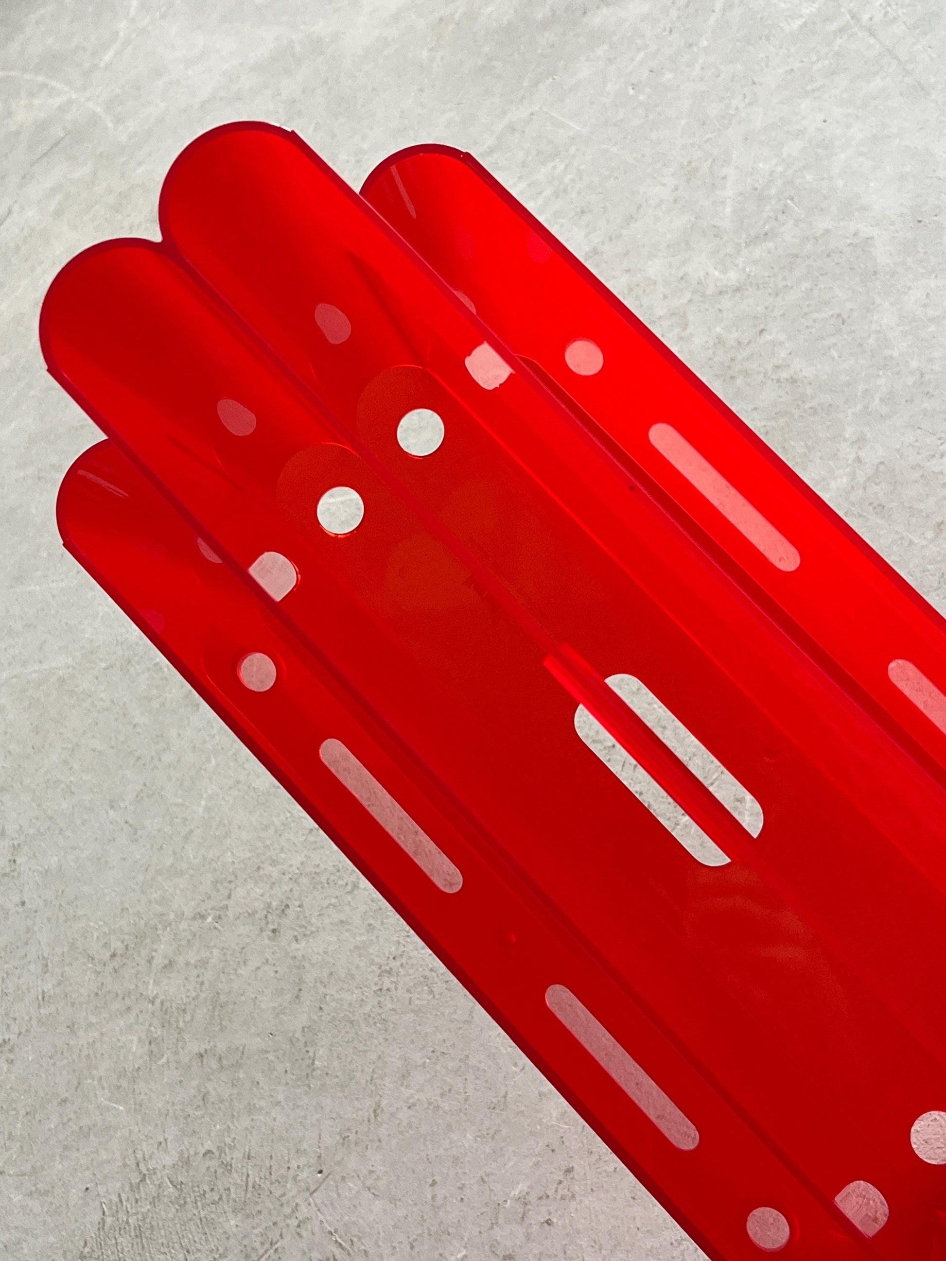 Vintage Zeitschriftenständer Mod. 4676 von Giotto Stoppino für Kartell rot