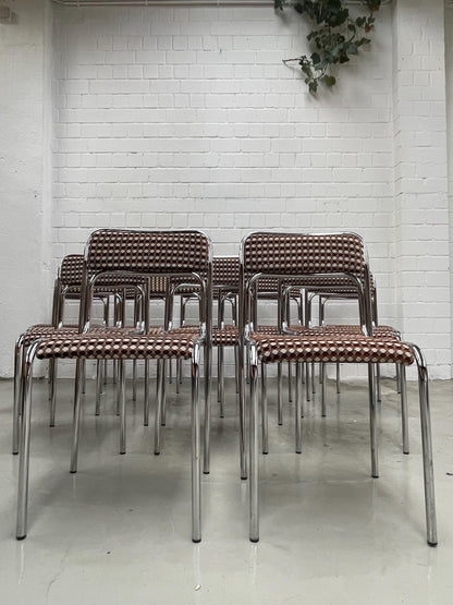Vintage Stahlrohrstuhl stapelbar