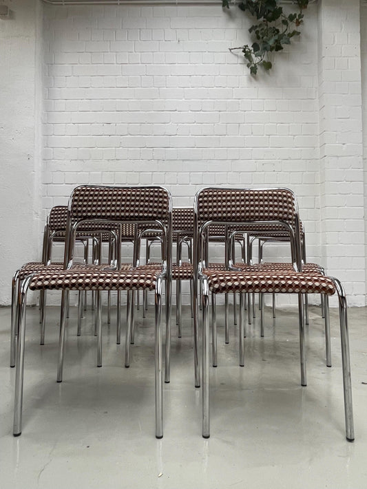 Vintage Stahlrohrstuhl stapelbar