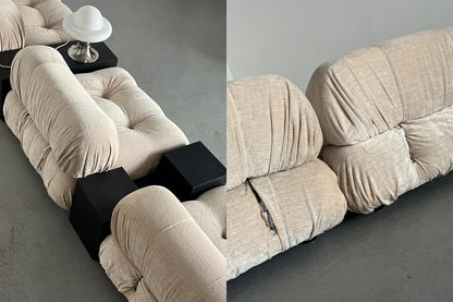 Vintage Camaleonda Sitz von Mario Bellini für C&B Italia in Elfenbein Set von 2