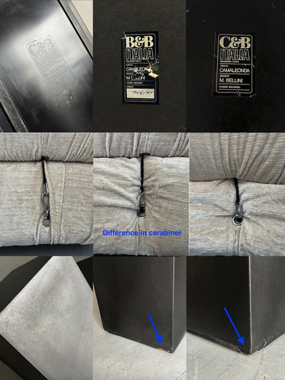 Vintage Camaleonda Sitz von Mario Bellini für C&B Italia in Elfenbein Set von 2