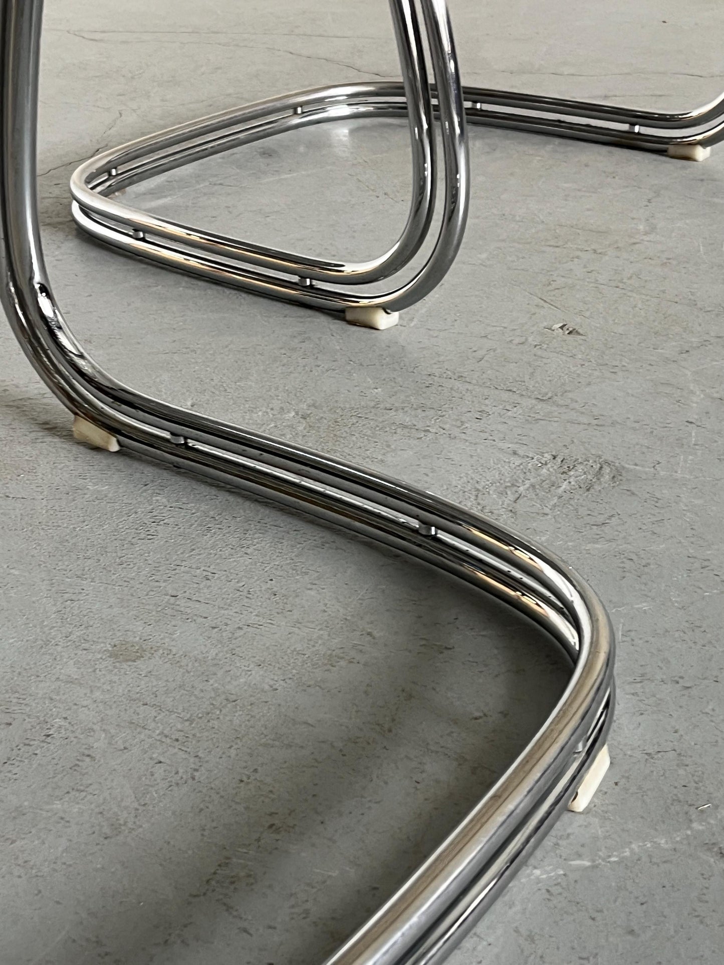 Vintage Sabrina dining chair by Gastone Rinaldi for Rima 1970s Italy