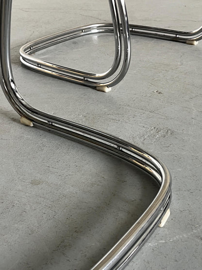 Vintage Sabrina dining chair by Gastone Rinaldi for Rima 1970s Italy