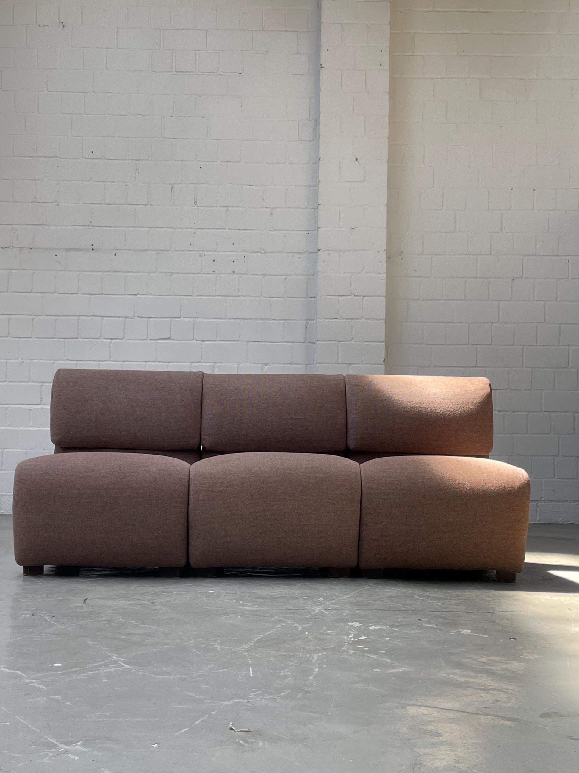 Vintage Modulsofa Baukasten 3 teilig von italienischer Designer für italienische Marke