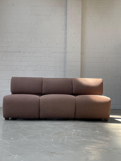 Vintage Modulsofa Baukasten 3 teilig von italienischer Designer für italienische Marke