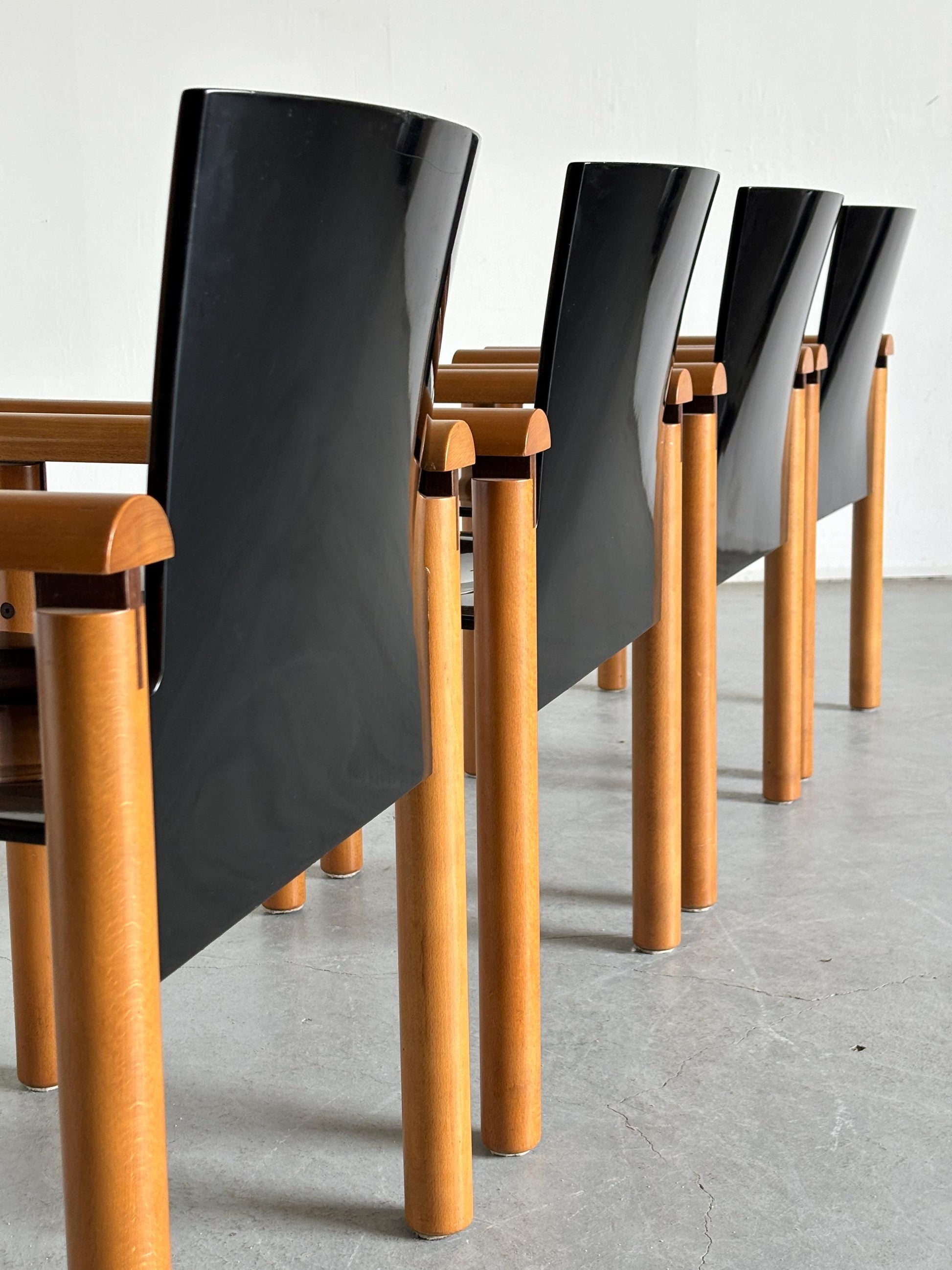 Vintage Armlehnstuhl Holz von Artelano 1970er Italien