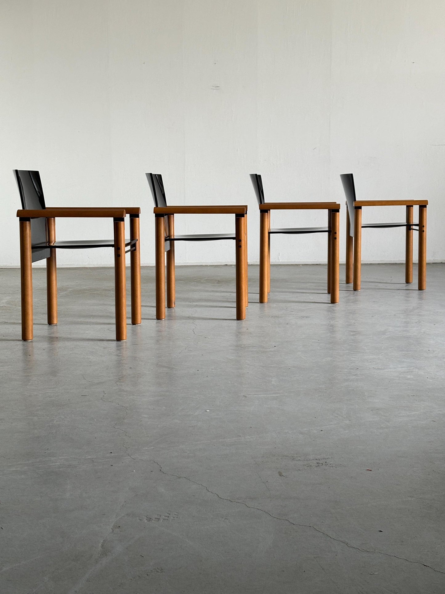 Vintage Armlehnstuhl Holz von Artelano 1970er Italien