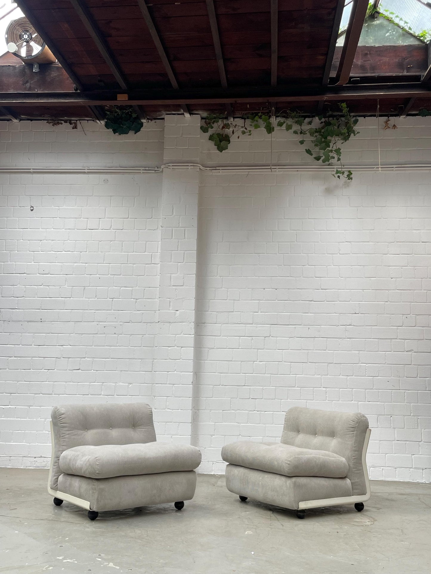 Vintage Loungesessel Amanta von Mario Bellini für B&B Italia schwarze Hartschale neu bezogen