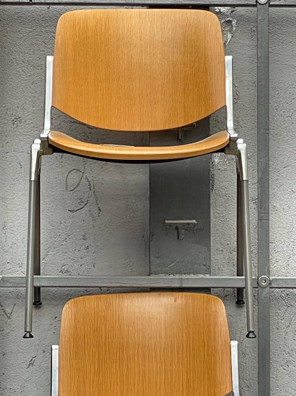 Vintage Stuhl DSC-106 von Giancarlo Piretti für Anonima Castelli stapelbar