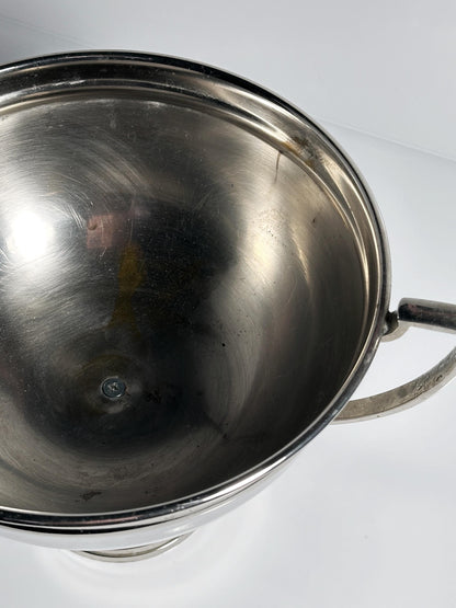 Vintage Henkelschale Metall Silber