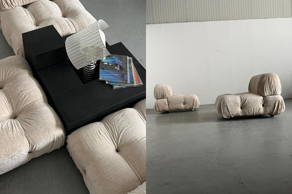 Vintage Camaleonda Sitz von Mario Bellini für C&B Italia in Elfenbein Set von 2