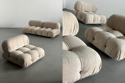 Vintage Camaleonda Sitz von Mario Bellini für C&B Italia in Elfenbein Set von 2