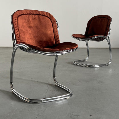 Vintage Sabrina dining chair by Gastone Rinaldi for Rima 1970s Italy